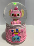 Disney Lilo & Stitch: Pink Stitch Snow Globe 3D Crystal Ball With Colorful LED Light (13cm)