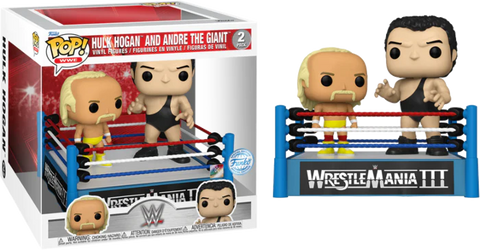 Funko Pop WWE - Hulk Hogan vs. Andre The Giant Wrestlemania III Moment - 2-Pack 6”