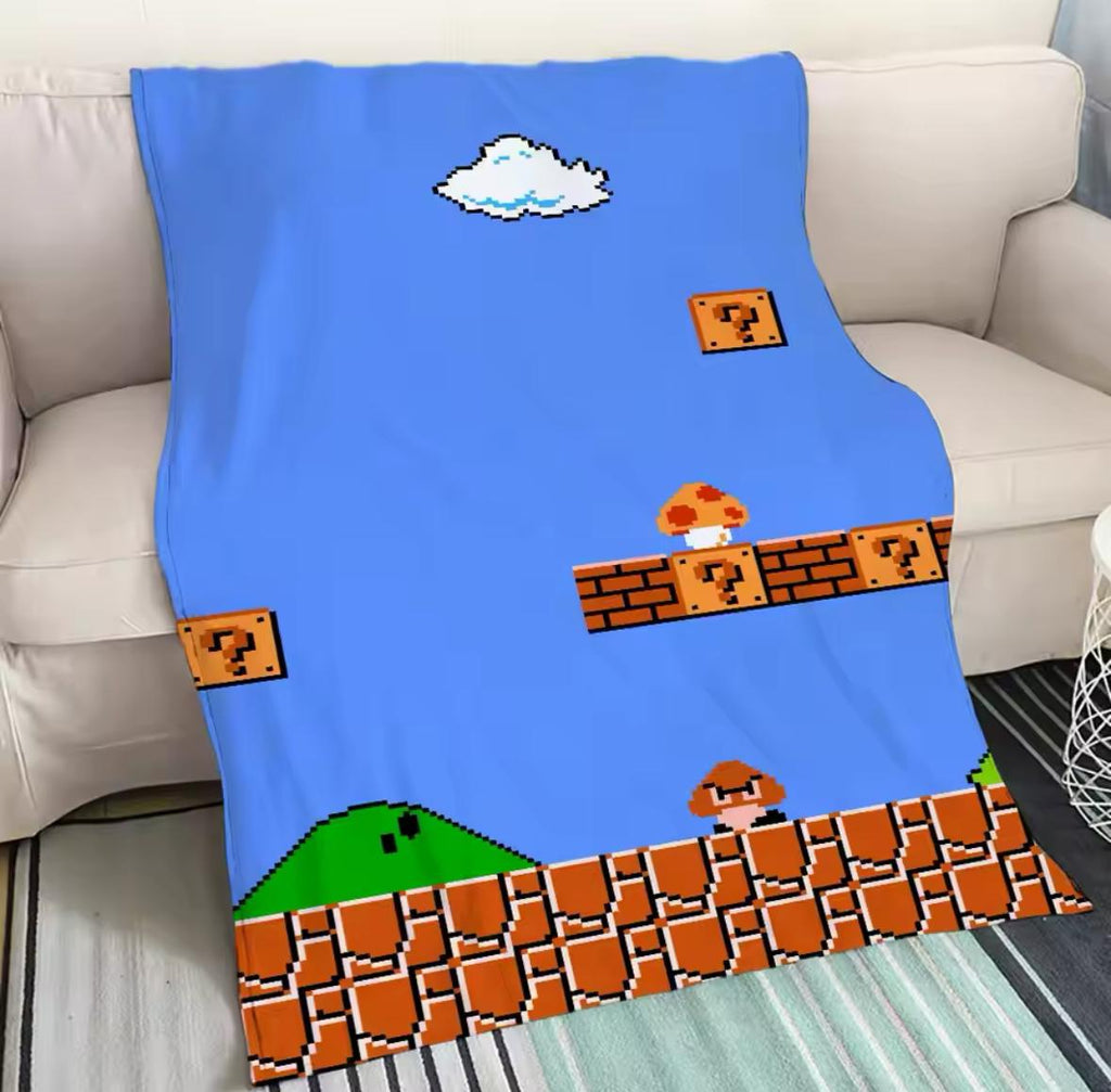 Super Mario Bros Blanket For Sofa (50x75cm)