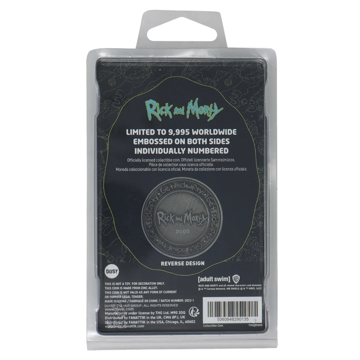 Official Ricky & Morty Limited Edition Collectible Coin