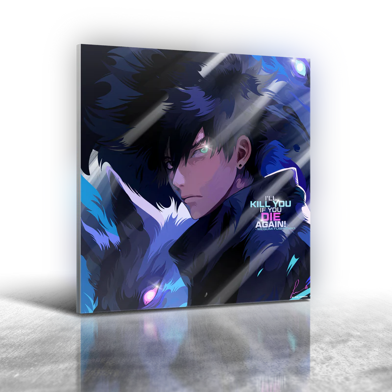 Anime Jujutsu Kaisen - Megumi Fushiguro Ver 2 Frameless Art Painting (30x30cm)