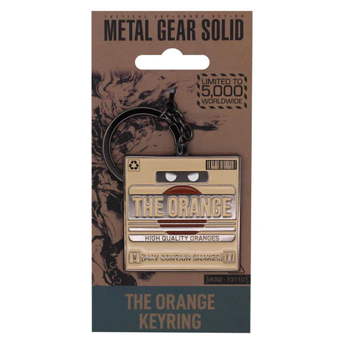 Official Metal Gear Solid 2 The Orange Cardboard Box Keyring