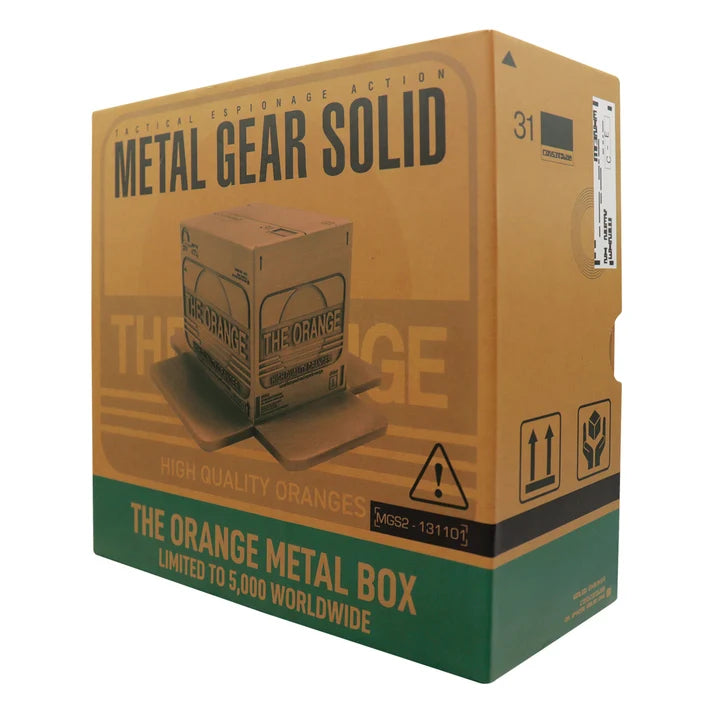 Official Metal Gear Solid 2 Replica Antique Gold Plated Cardboard Box