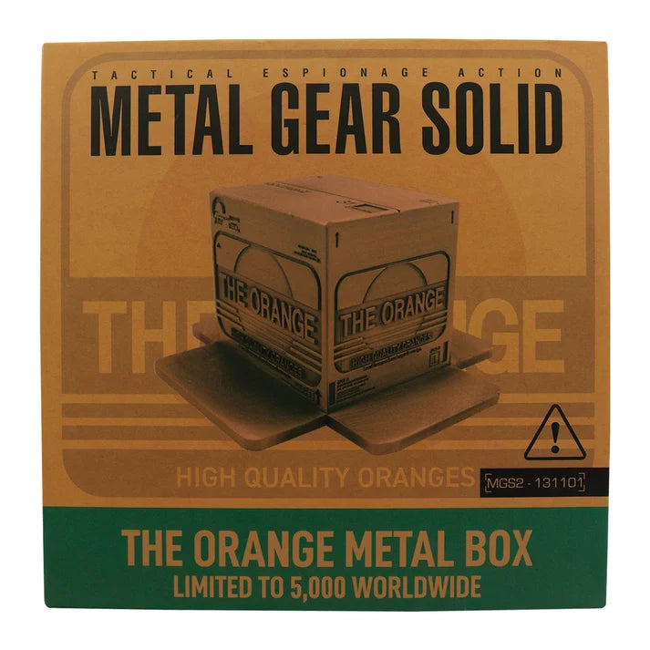 Official Metal Gear Solid 2 Replica Antique Gold Plated Cardboard Box