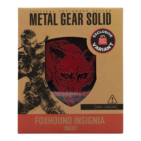 Official Metal Gear Solid Foxhound Insignia [Exclusive Black & Red Edition]