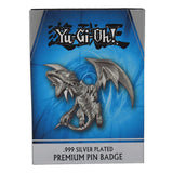 Official Yu-Gi-Oh! Limited Edition Blue Eyes White Dragon .999 Silver Plated XL Pin Badge