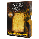 Official Yu-Gi-Oh! GX Elemental Hero Avian 24K Gold Plated Ingot (Limited to 2000)