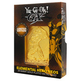 Official Yu-Gi-Oh! GX Elemental Hero Neos 24k Gold Plated Ingot (Limited to 2000)