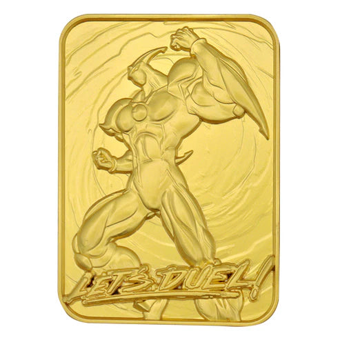 Official Yu-Gi-Oh! GX Elemental Hero Neos 24k Gold Plated Ingot (Limited to 2000)