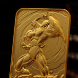 Official Yu-Gi-Oh! GX Elemental Hero Neos 24k Gold Plated Ingot (Limited to 2000)