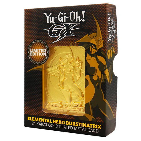Official Yu-Gi-Oh! GX Elemental Hero Burstinatrix 24k Gold Plated Ingot (Limited to 2000)