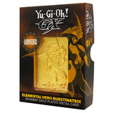 Official Yu-Gi-Oh! GX Elemental Hero Burstinatrix 24k Gold Plated Ingot (Limited to 2000)