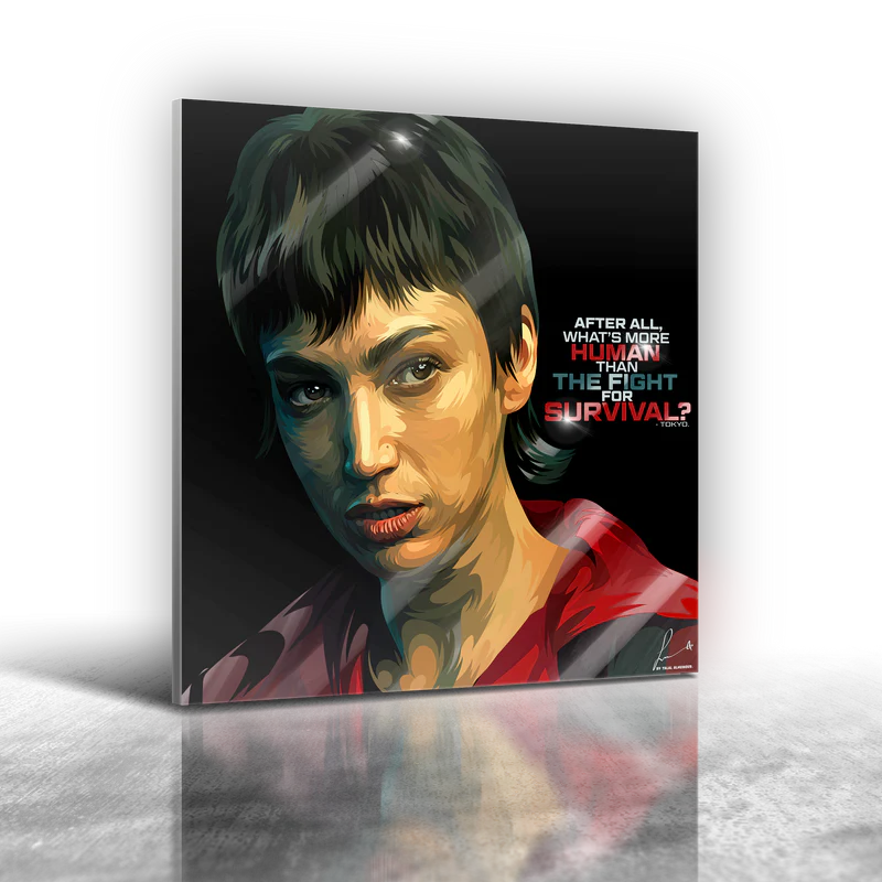 Money Heist Tokyo Frameless Art Painting (30x30cm)