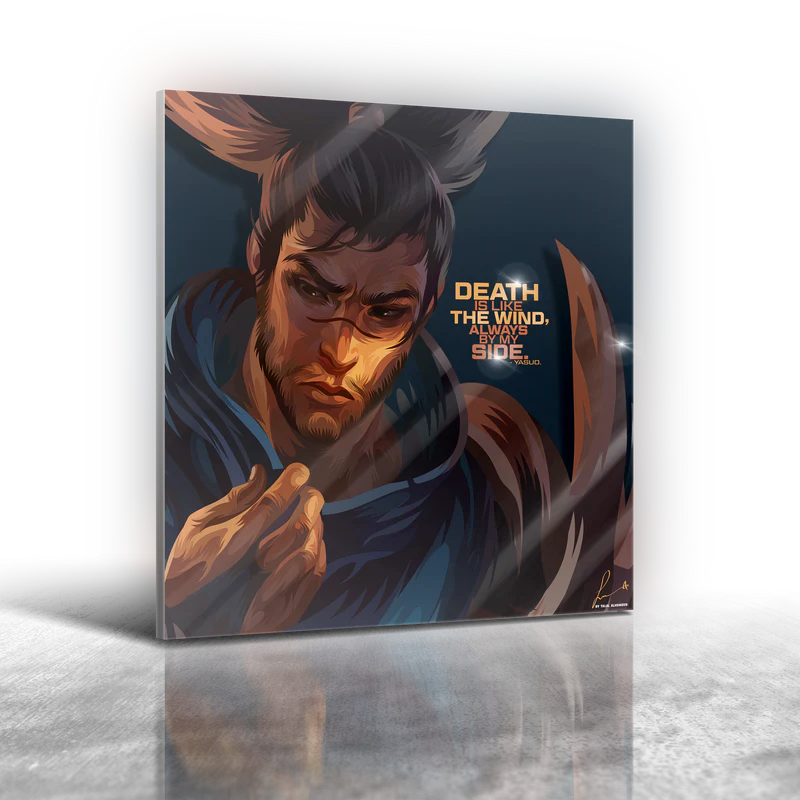 League of Legends - Yasuo Frameless Art Painting (30x30cm)