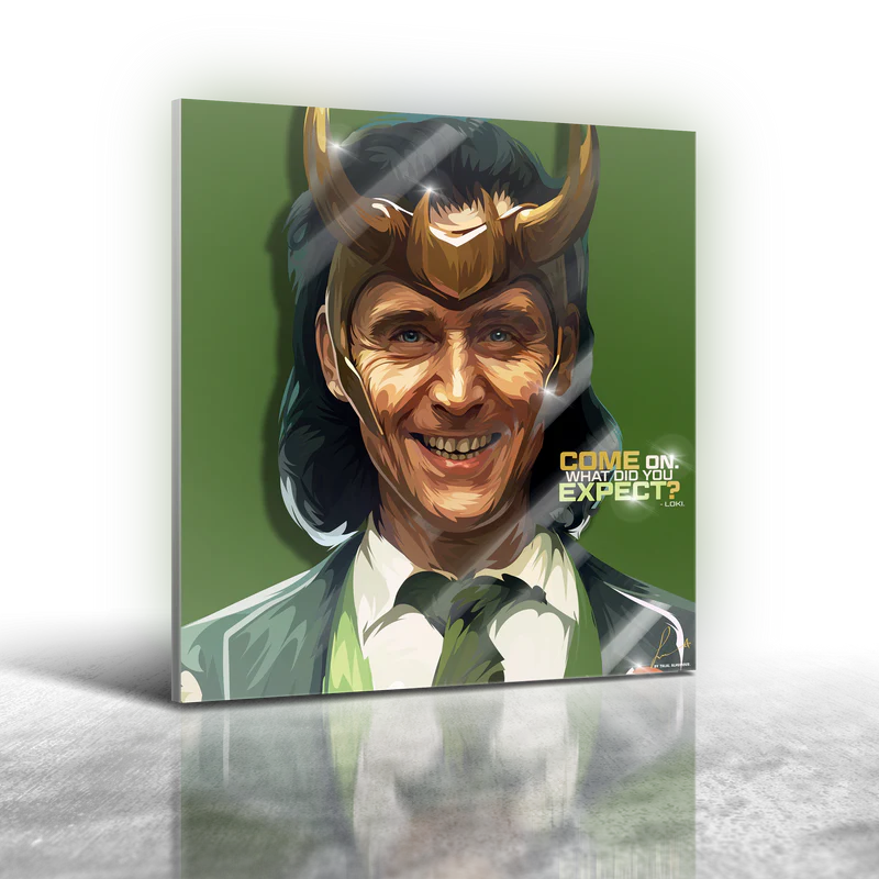 Marvel - Loki Frameless Art Painting (30x30cm)