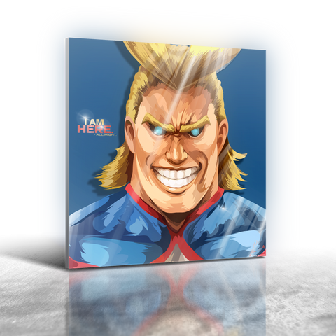 Anime My Hero Academia - All Might Frameless Art Painting (30x30cm)