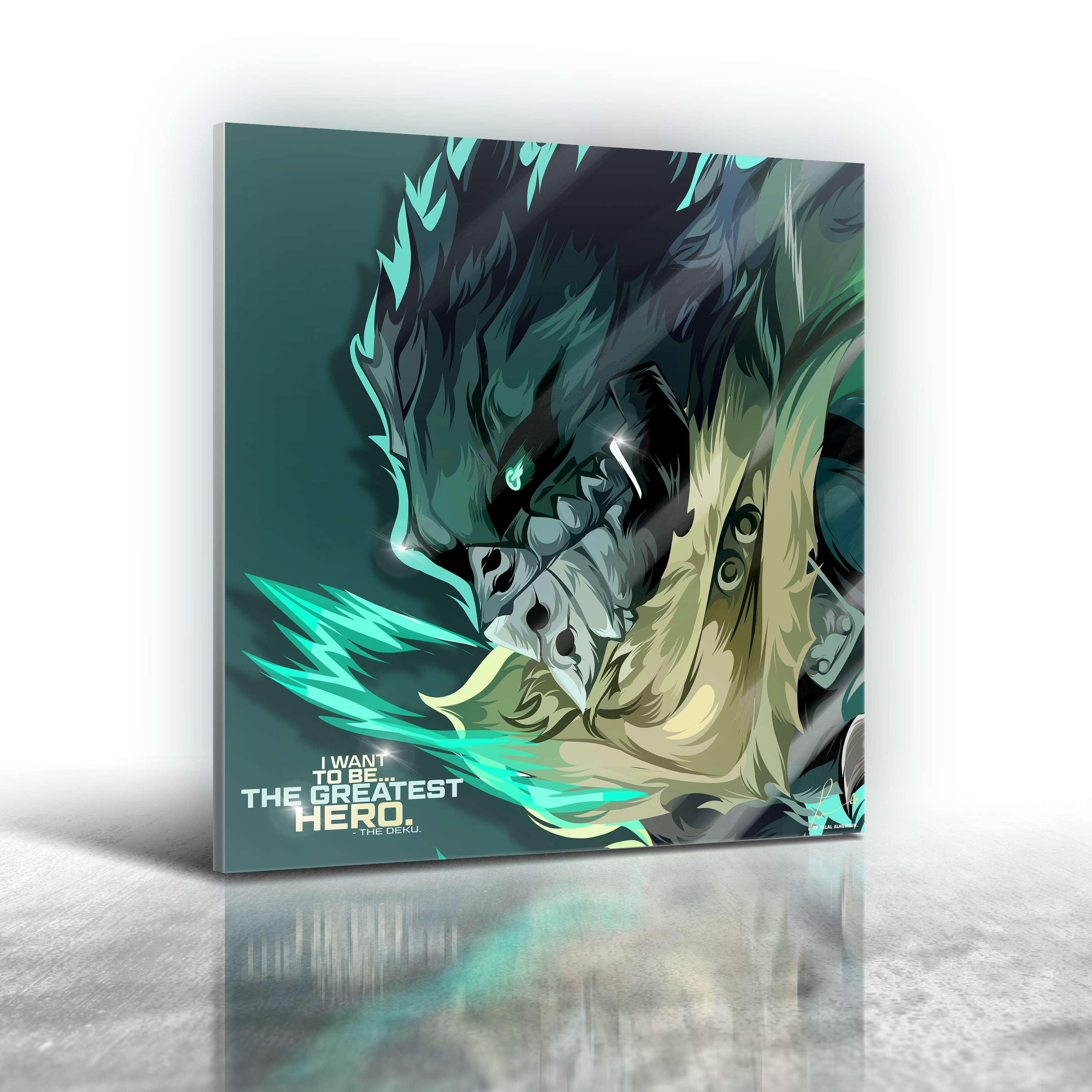 Anime My Hero Academia - The Deku Frameless Art Painting (30x30cm)