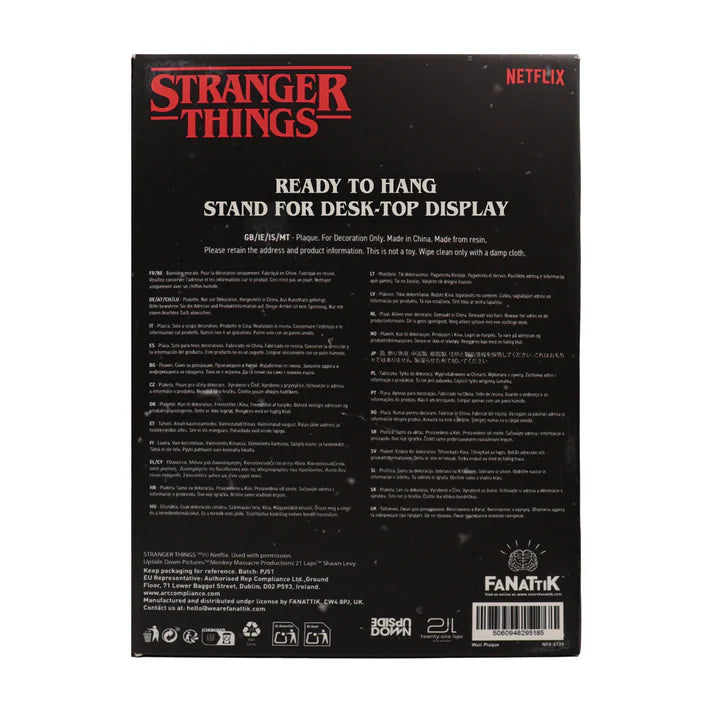 Official Stranger Things Creel House Stained Glass Window Resin Plaque
