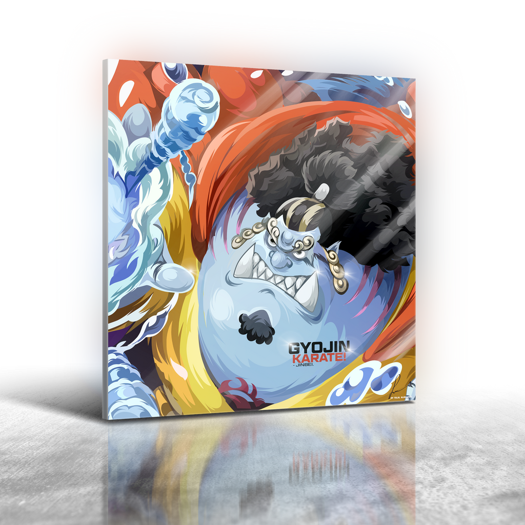 Anime One Piece - Jinbei Frameless Art Painting (30x30cm)