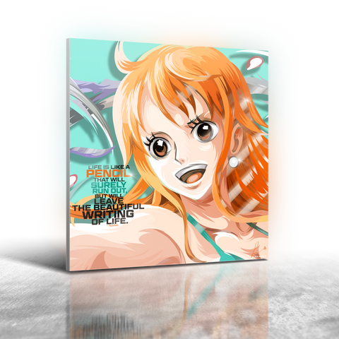 Anime One Piece - Nami Frameless Art Painting (30x30cm)
