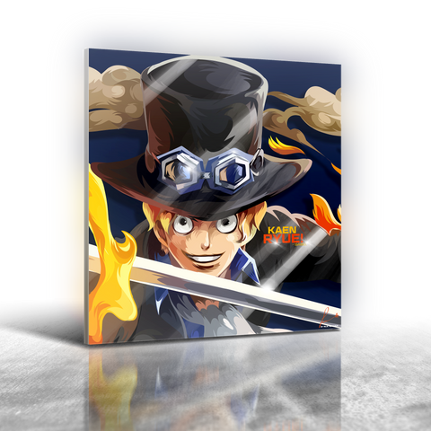 Anime One Piece - Sabo Frameless Art Painting (30x30cm)