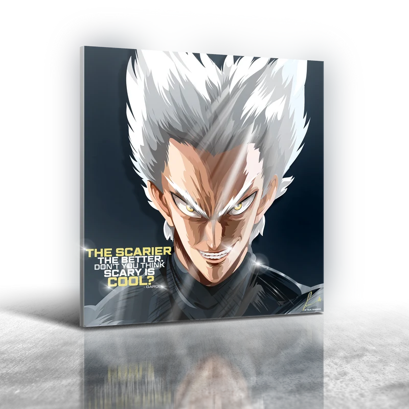 One Punch Man - Garou Frameless Art Painting (30x30cm)