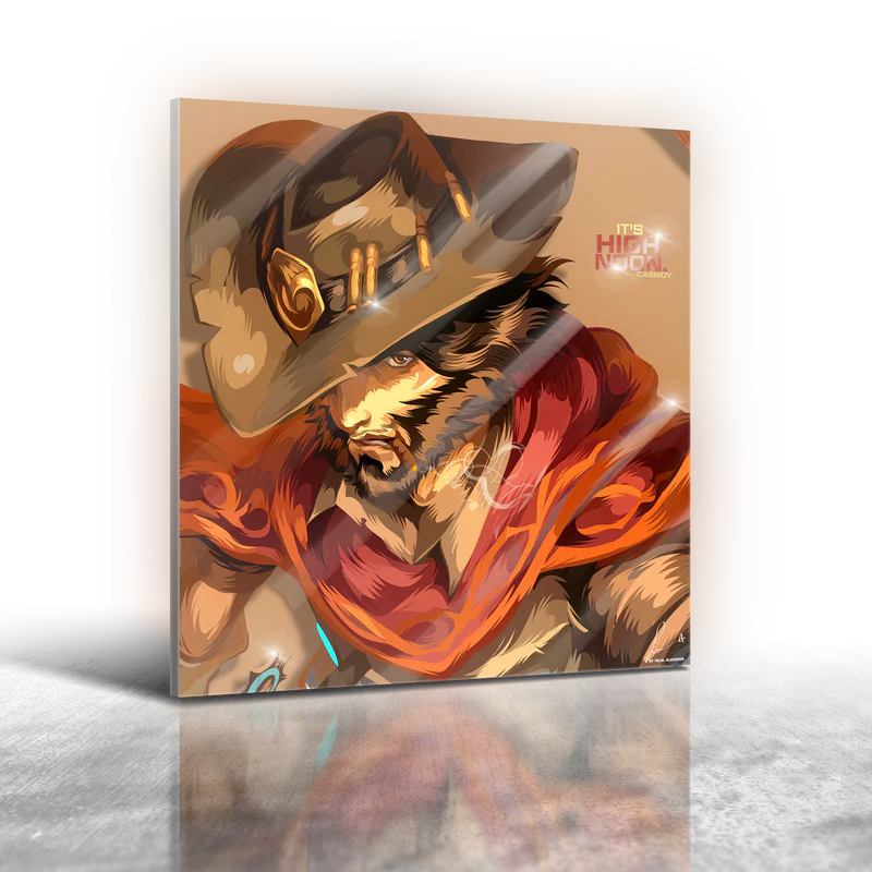 Overwatch - Cassidy Frameless Art Painting (30x30cm)