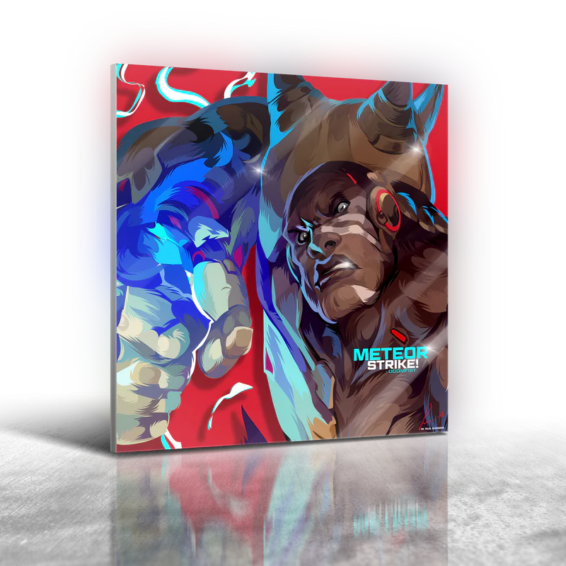 Overwatch - Doomfist Frameless Art Painting (30x30cm)