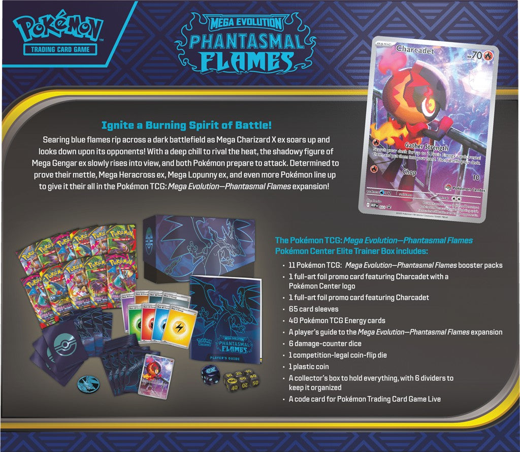 Pokemon TCG: Mega Evolution 02 Phantasmal Flames Elite Trainer Box