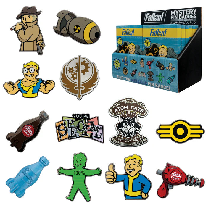 Official Fallout Volume 2 Mystery Pin Badge CDU Containing Blind Box (1pcs)