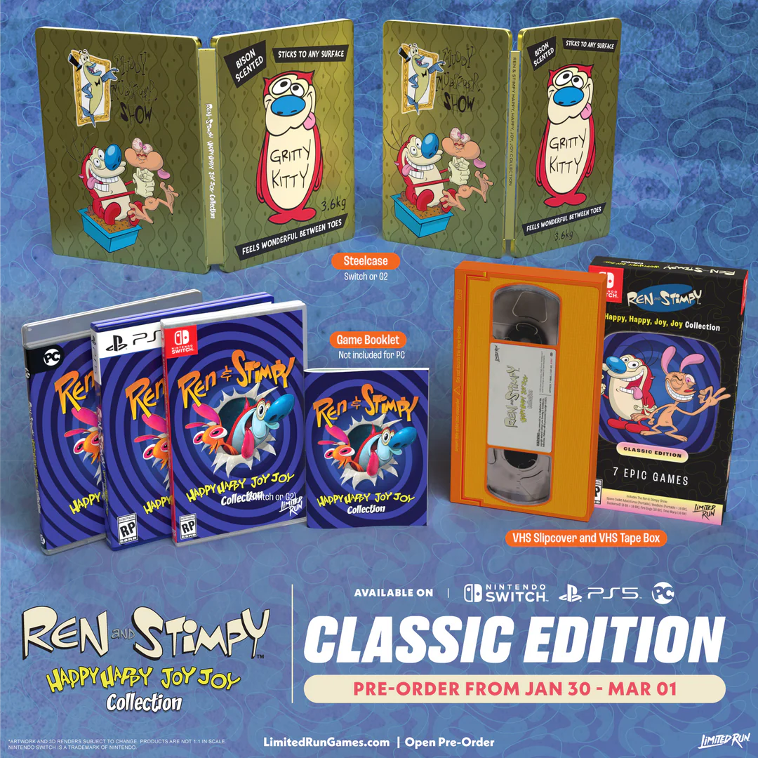[Pre-Order] Ren & Stimpy Happy, Happy, Joy, Joy Collection Classic Edition R1