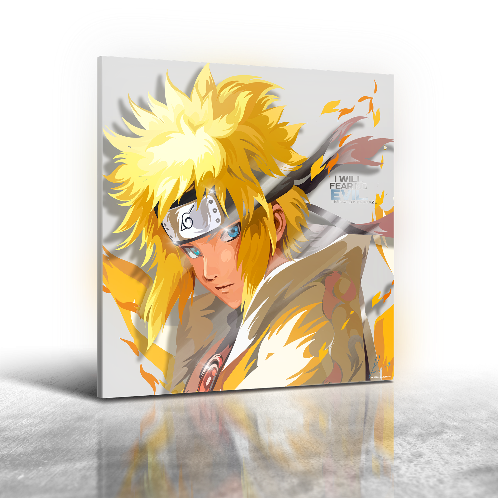 Anime Naruto - Minato Namikaze Frameless Art Painting (30x30cm)