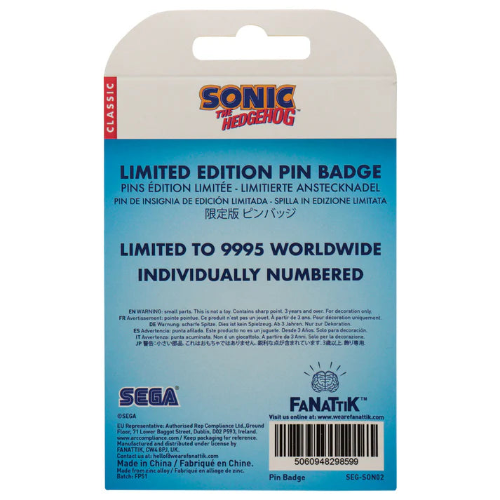 Official Sonic The Hedgehog – Sonic, Tails, and Knuckles Pin Badge