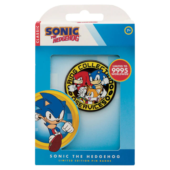 Official Sonic The Hedgehog – Sonic, Tails, and Knuckles Pin Badge
