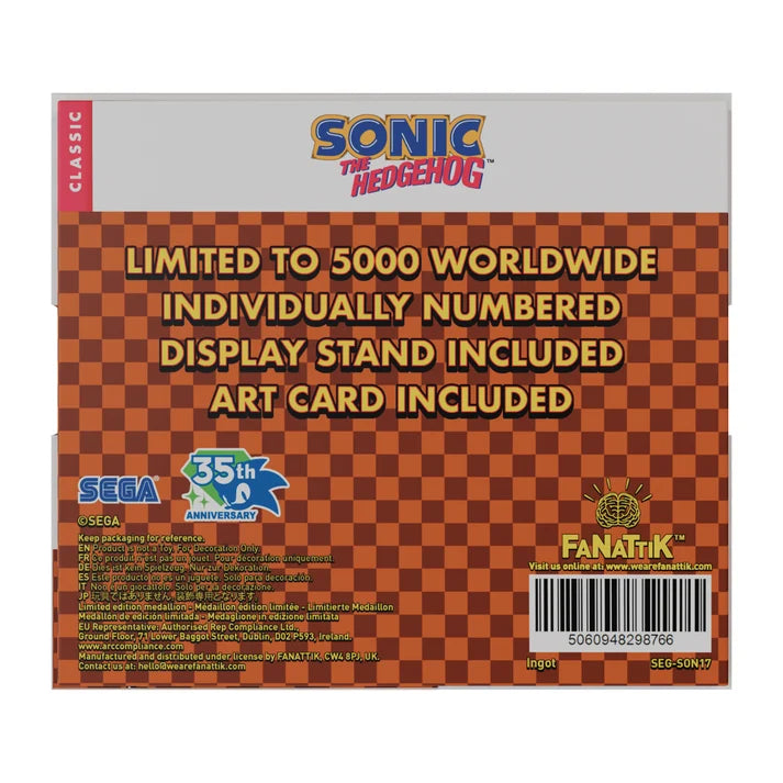 Official Sonic The Hedgehog – Original Logo Medallion