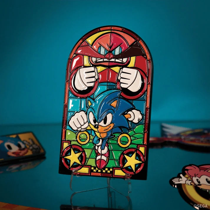 Official Sonic The Hedgehog – Stained Glass Window Style Ingot