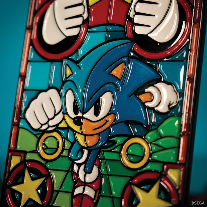 Official Sonic The Hedgehog – Stained Glass Window Style Ingot