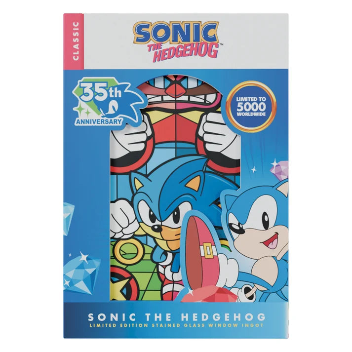 Official Sonic The Hedgehog – Stained Glass Window Style Ingot