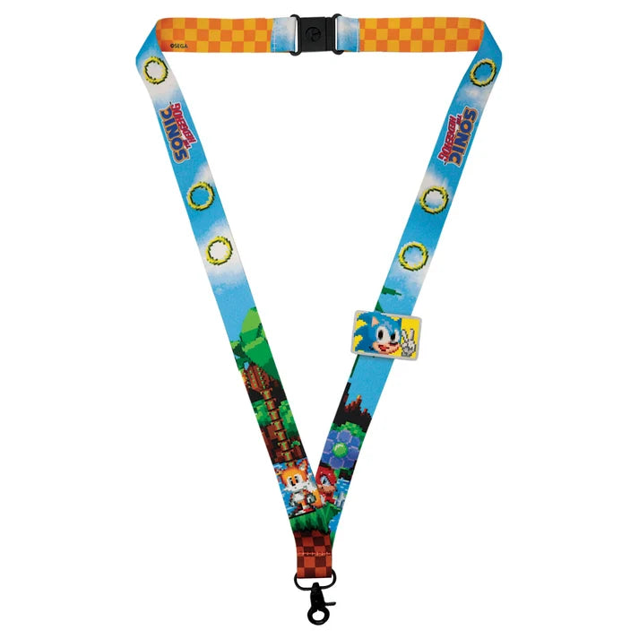 Official Sonic The Hedgehog – Lanyard & Pin Badge Set