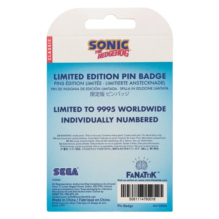 Official Sonic The Hedgehog – Amy Limited Edition Pin Badge