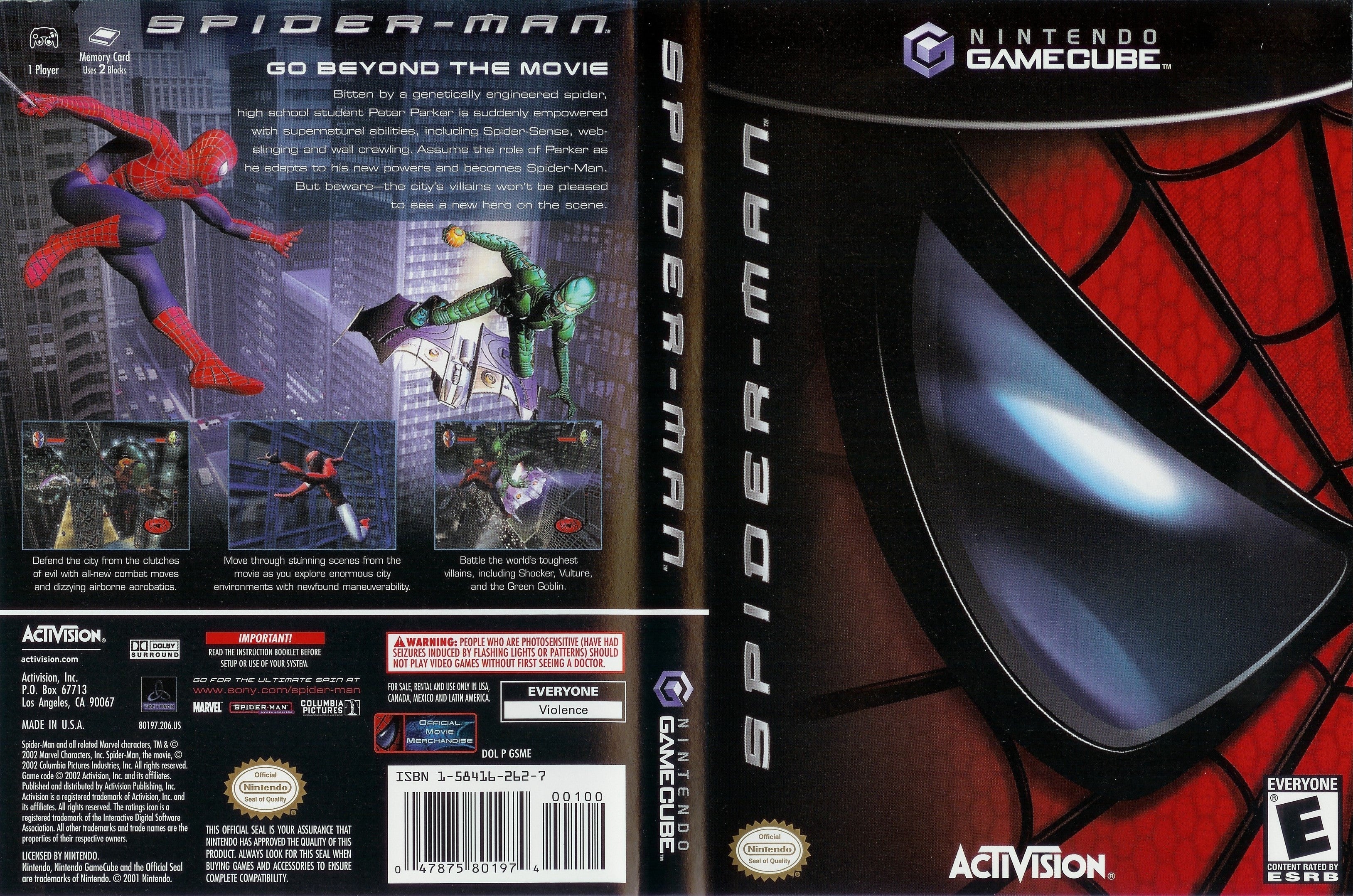Nintendo GameCube Spider-Man R1 (Used like new)
