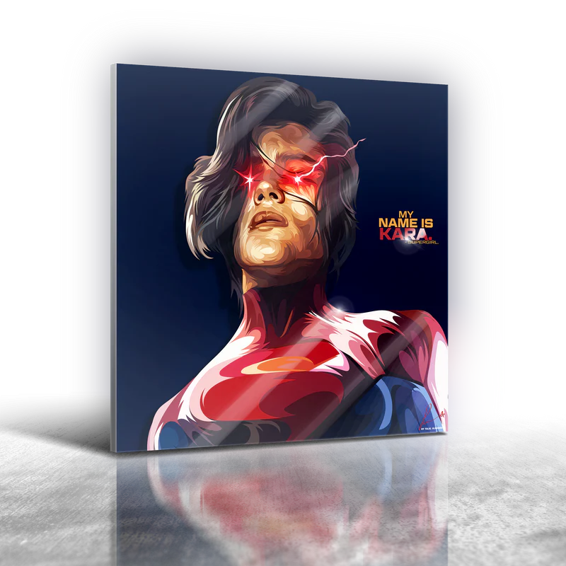 SuperGirl - Kara Frameless Art Painting (30x30cm)