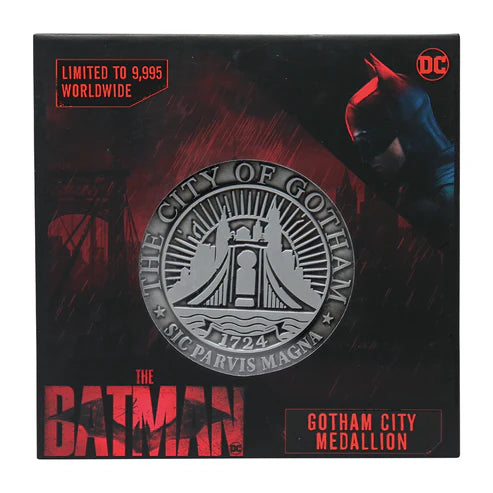 Official DC The Batman Limited Edition City of Gotham Medallion