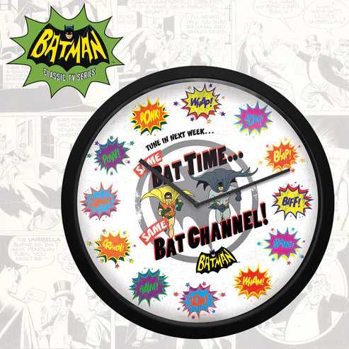 Official DC Batman Bat Time Wall Clock