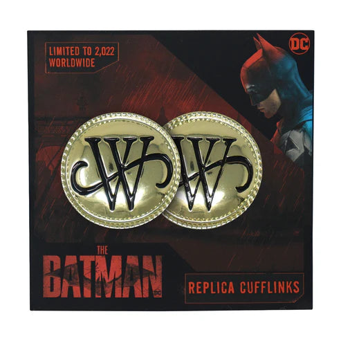 Official DC The Batman Limited Edition Replica Wayne Cufflinks