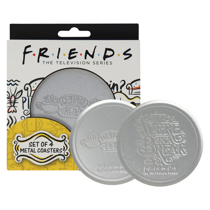 Official Friends Embossed Metal Coasters (Set of 4)