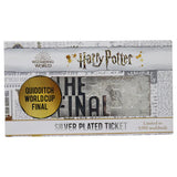 Official Harry Potter Limited Edition .999 Silver Plated Replica Quidditch World Cup Ticket