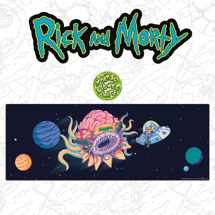 Official Rick & Morty Desk Pad & Coaster Set XL
