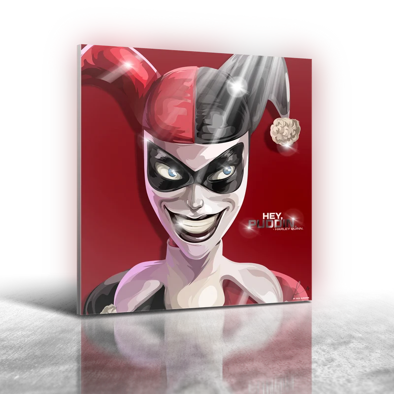 DC Comics The Batman Animation - Harley Quinn Animated Frameless Art Painting (30x30cm)