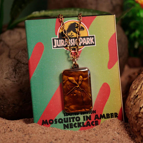 Official Jurassic Park Limited Edition Unisex Amber Necklace Limited to 9995 pieces